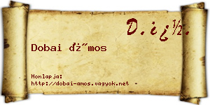 Dobai Ámos névjegykártya